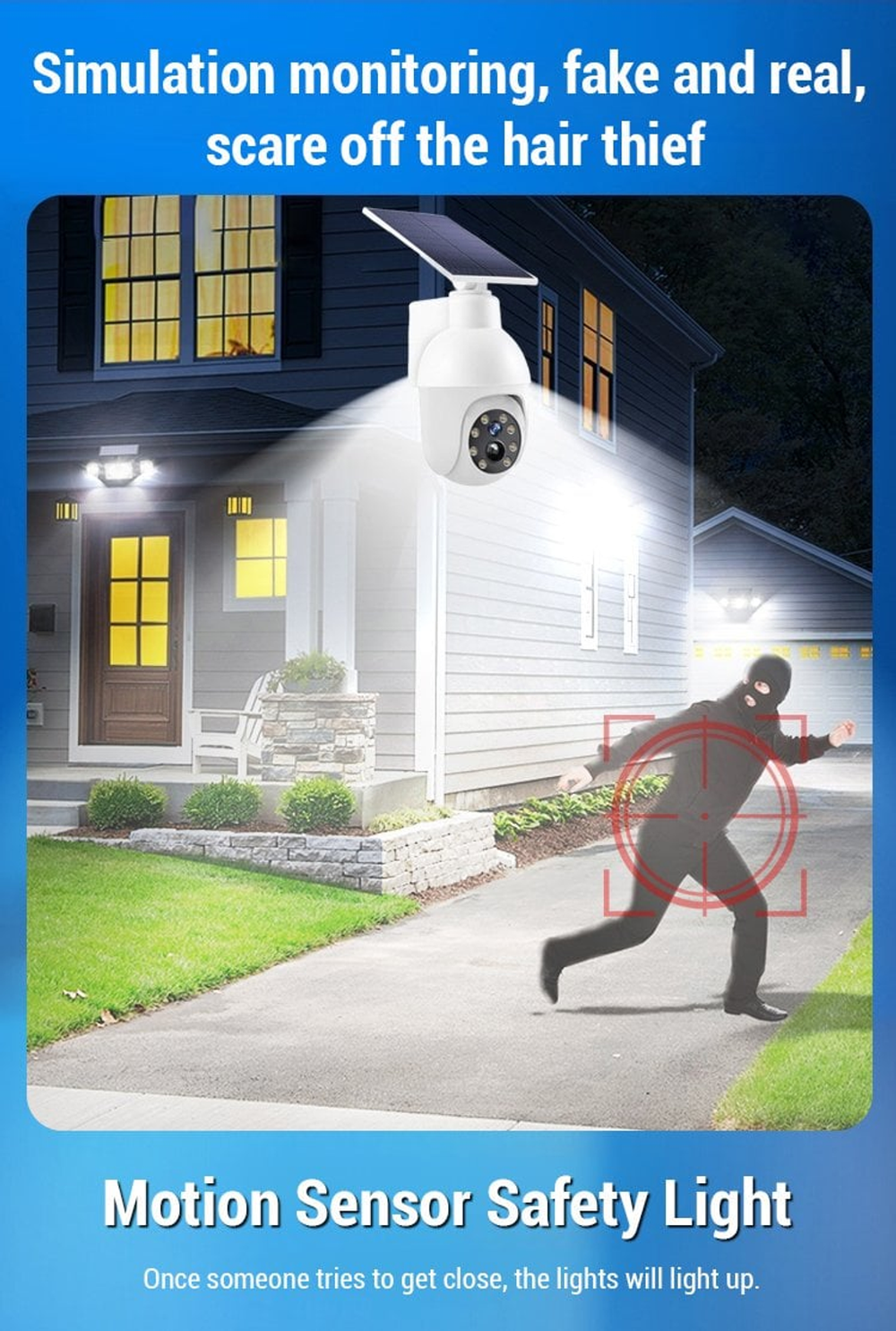 ⏰Sale 49% OFF - Solar-Powered Simulated Surveillance Camera Street Light